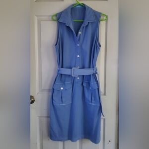 J.Mclaughlin Button Down Sleeveless Womans Dress, Size 8